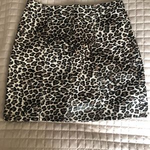 Pink Lily faux leather skirt